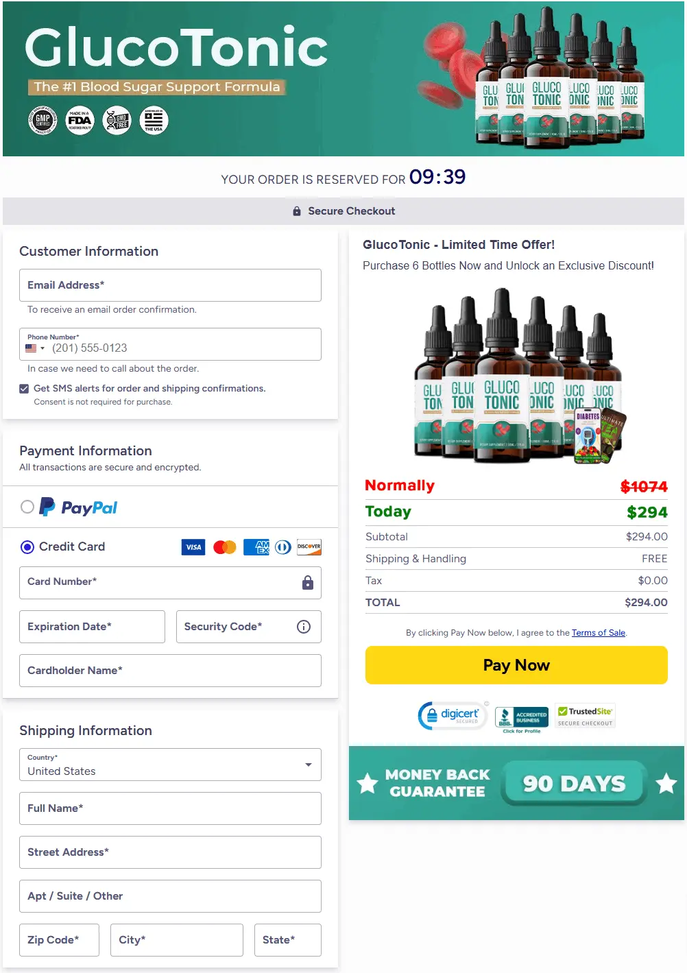 glucotonic buy page